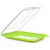 TATAY Porta Affettati per Frigorifero Fresh | Set di 3 Standard | Contenitori per Alimenti, Impilabili | Adatti a Microonde, Congelatore e Lavastoviglie | Senza BPA, 17x3,2x25,2cm, Colore Lime
