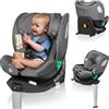 LIONELO Braam Seggiolino Auto i-Size 360° ISOFIX+ per Bambini 0-36 kg | Per Neonati, Montaggio Avanti e Retro, 14 Livelli di Regolazione, Protezione Laterale, Conforme all'Ultima Norma R129