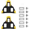 Gettimore Tacchetti galleggianti a 6 gradi, 8 x 7 cm, in nylon giallo | Nylon composito resistente, resistente all'usura, di lunga durata, dimensioni 8 x 7 cm, adatto per scarpe da strada standard