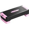 Hmluxury Tavola trapuntata regolabile in altezza con 2 livelli (11/16 cm) e fasce di | Pedale ABS, superficie antiscivolo, Balance Board, tavola allungabile, fino a 120 kg