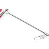 Vibsky Filo da pesca in acciaio inox, 93 cm, con perno girevole, per spigola, luccio, acqua salata, acqua dolce, 5 pezzi