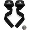 DAMBROFIT Straps Palestra Imbottiti, Fasce Sollevamento Pesi per Stacchi, Rematori, Trazioni e Shrug, Lifting Straps Antiscivolo 60 cm in Coppia, Progettati in Italia