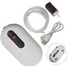Vibsky Pompa aeratore per esche da pesca ricaricabile USB, ossigenatore compatto e vivo con tubo lungo, batteria di riserva per acquario mancanza di corrente