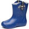 Ladeheid Stivali da Pioggia Ultraleggeri per Bambini e Bambine con Fodera Termica, Stivali Antiscivolo, Scarpe da Pioggia LA-CA-Frog245