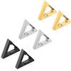 Flongo Orecchini Triangolo Finti Magnetici: Orecchini da Uomo Donna senza Buco Steampunk Clip-on Idee Regalo