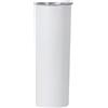 Gteller - Bicchiere termico sottile con doppia parete in acciaio INOX 18/8, con riutilizzabile cannuccia e coperchio, tazza termica da viaggio, per mantenere le bevande fredde e calde