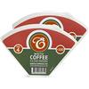 EDESIA ESPRESS - 200 Filtri da Caffè Conici in Carta - Filtro Caffè N.4 per Caffettiera Manuale, Metodo Pour-Over e Infusione Delicata - Misura 4 Bianco
