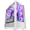 Mars Gaming MC-ULTRA, Torre Gaming Custom E-ATX XXL, Doppia Striscia LED ARGB, Doppia Finestra Vetro Temperato, Doppia Struttura Camera Verticale, Bianco