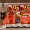 PETTI Artigiani Italiani - Trapunta Matrimoniale Invernale di Natale, Piumone Matrimoniale Natalizio, Trapunta Double Face Tinta Unita e Stampa Digitale Orsetto 2, Made in Italy