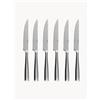 Sola Switzerland Set di 6 coltelli da bistecca in scatola magnetica Vail - Argento