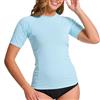 MEETWEE Camicie da Donna T-Shirt a Maniche Corte Atletico Casual Top Quick Dry UPF 50+, Protezione dai Raggi UV Corsa Nuoto Surf Allenamento Yoga Sun Tee Shirt, Rashguards