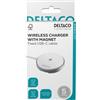 Deltaco Caricatore wireless magnetico, 15 W per iPhone 13/14/15/16