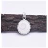 Ciondolo Shiva Chakra Occhio Gemma in Argento 925, Fatto a Mano D-73