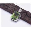 Handmade Ciondolo Artigianale In Argento Sterling 925 Con Gemme Peridot Topaz D-07
