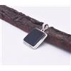 Handmade Ciondolo Artigianale In Argento Sterling 925 Con Onice Nero Naturale D-76