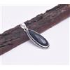 Handmade Ciondolo Fatto A Mano D-24 In Argento Sterling 925 Con Onice Nera
