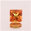 Gemma Sciolta Zaffiro Padparadscha Naturale Square 4x4 MM 1 Pezzo