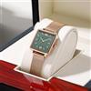 Hannah Martin Movimento al quarzo giapponese quadrante verde orologi quadrati romani cassa in acciaio Stanless orologio da polso moda donna orologi in oro rosa per le donne