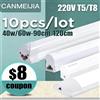 CANMEIJIA Tubo LED T5 T8 da 120 cm 220V per Illuminazione Domestica, 40W 60W, Bianco Freddo o Caldo, Tubo LED da 1200mm
