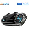 Fodsports M1-S AIR Interfono per moto, auricolare per casco Bluetooth, interfono per moto, radio FM, condivisione musicale.
