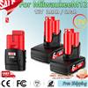 Turpow Per Milwaukee M12 Batteria 6.0Ah/3.0Ah 12V Batteria Ricaricabile Per Milwaukee M12 Strumento 48-11-2402 48-11-2411 48-11-2401MIL-12A-LI
