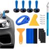 NeoWrap Kit di strumenti per pellicola per auto, spatola per vinile, raschietto, taglierina, pinza per avvolgere, supporto magnetico per tinta per finestre, accessori per auto, set di tergipavimento 1-17