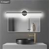 CETANT Lampade da Parete LED Moderne, Luce per Specchio 40CM, Striscia Luminosa Lunga Nera e Oro, Illuminazione per Bagno, Toeletta, Decorazione Casa, Lampada LED Lustre