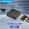Vention Adattatore da HDMI a AV RCA Convertitore HDMI MINI Box RCA AV CVSB LR Convertitore scaler AV composito video per proiettore HDTV per PC