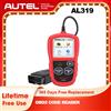 Autel AL319 Lettore di codici OBD2 Strumento diagnostico per auto automatico Visualizza i dati del telaio di congelamento Scanner OBDII automobilistico