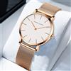 Hannah Martin 2023 nuove donne orologio da polso 1 set movimento al quarzo giapponese semplice orologi da studente in maglia di acciaio inossidabile in oro rosa Relogio Feminino