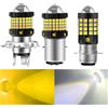 ASLENT 1 pz H4 BA20D P15D LED Moto H6 LED Moto Faro Lampadine 3030SMD Lente Bianco Giallo Hi Lo Lampada Scooter Accessori DC 12 V