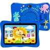 BDF Tablet BDF per bambini Sistema Android 11 da 7 pollici 32 GB WiFi Bluetooth Doppia fotocamera Software educativo installato con custodia protettiva
