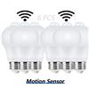 PIBAOGU 6 pz. Lampadine LED con Sensore di Movimento 220V E27 6W 9W 12W 15W 18W 20W, Lampada LED Automatica Intelligente a Infrarossi, a Risparmio Energetico per Casa