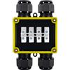 Ledkia Waterproof Junction Box 128x80x40 mm IP68 Black, perfect for various installations with pressure lid and CE certificate for durability. Ideal electrical box for reliable protection in