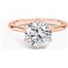 szjinao Anello Certificato Szjinao in Oro 14k con Moissanite 1ct 2ct 3ct, Diamante di Laboratorio Scintillante Au585, Gioiello per Fidanzamento, Promessa, Matrimonio, in Offerta