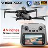 WDSZKMYF V168 MAX GPS Drone Professionale 8K Fotocamera Antenna FPV Brushless Evitare Ostacoli con Droni Pieghevoli con Telecomando a Grande Schermo