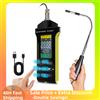 HoldPeak Anemometro a filo caldo per misuratore eolico HVAC con sonda telescopica, esportazione dati USB, velocità del flusso d'aria di temperatura e umidità, HP-5000Y
