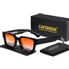 CATERSIDE Nuovi Occhiali da Sole da Uomo con Montatura Spessa, Montatura Quadrata, Lenti Sfumate, Occhiali da Sole da Donna, Regalo di Lusso, Occhiali da Viaggio per Esterni, Protezione UV400