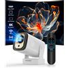 Magcubic Proiettore Magcubic Hy310 per Casa e Esterni, Proiettore 4K con Autofocus, Risoluzione Nativa 1080P, 330 Ansi, Doppio Wifi, Bt5.4, Telecomando Air Mouse con Controllo Vocale