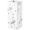 WOLTU 20*20*49 cm Quadrato Portaombrelli in Metallo con Gancio Vassoio Organizzatore di Stoccaggio per Interni Casa Corridoio Ufficio Ingresso Decor