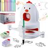 Jugacool Giocattolo educativo interattivo per l'apprendimento del robot da disegno con 130 carte Giocattoli educativi precoci Robot da disegno automatico per ragazza ragazzo