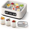 jianyana Macchina Elettrica Multifunzione da 1,6L per Yogurt, Vino di Riso e Fermentazione di Natto Fai-da-Te