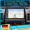 NONE Autoradio GPS da 10 Pollici 4+64G per Fiat Ducato Peugeot Boxer Citroen Jumper 2006-2023 con Carplay Android Auto Wifi