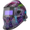 ARCCAPTAIN Casco da Saldatura ARCCAPTAIN con Oscuramento Automatico 1/1/1/1, Maschera da Saldatore con 4 Sensori di Arco 1/25000s per Saldatura ARC MIG, Taglio e Molatura