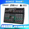 BOMGE Mixer Audio BOMGE 256DSP a 4, 6, 8 Canali, Mixer DJ Bluetooth con Supporto USB MP3 BT e Ingresso Computer per Registrazione in Studio e Streaming