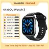 HAYLOU Watch 3 Smartwatch con Chiamate Vocali, Schermo AMOLED da 1,85'', Monitoraggio della Salute 24h, 150+ Modalità Sportive, Impermeabile 1ATM