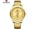 NAVIFORCE Orologio da Polso NAVIFORCE per Uomo, Impermeabile 3ATM, Luminoso, con Calendario, Cinturino in Acciaio Inox, Stile Business alla Moda, Movimento al Quarzo