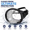 XIAOTREE Maschera Subacquea Panoramica Classica Stile Retrò con Lente in Vetro Temperato per Adulti, Maschera Ovale per Immersioni e Pesca Subacquea