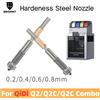 BEGRINT Ugello Hotend Bimetallico Q2 Aggiornato per QIDI Q2 Combo/Q2C, Ugello in Acciaio Temprato con Isolamento Ceramico Integrato