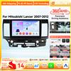 OSSURET Autoradio Android per Mitsubishi Lancer 2007 - 2012 Carplay Android Auto Lettore Multimediale WiFi 2Din Telecamera 360 Sistemi Intelligenti